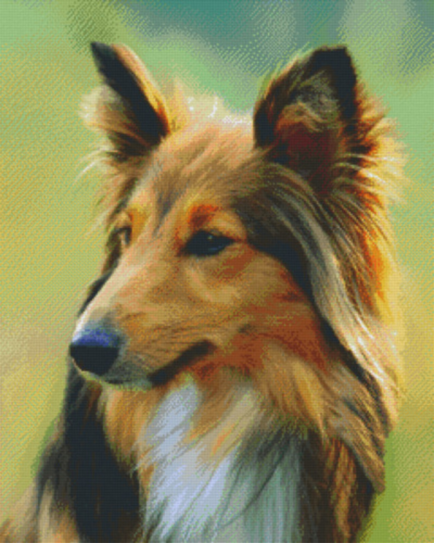 Shetland Dog Thirty Six [36] Baseplate PixelHobby Mini-mosaic Art Kit image 0